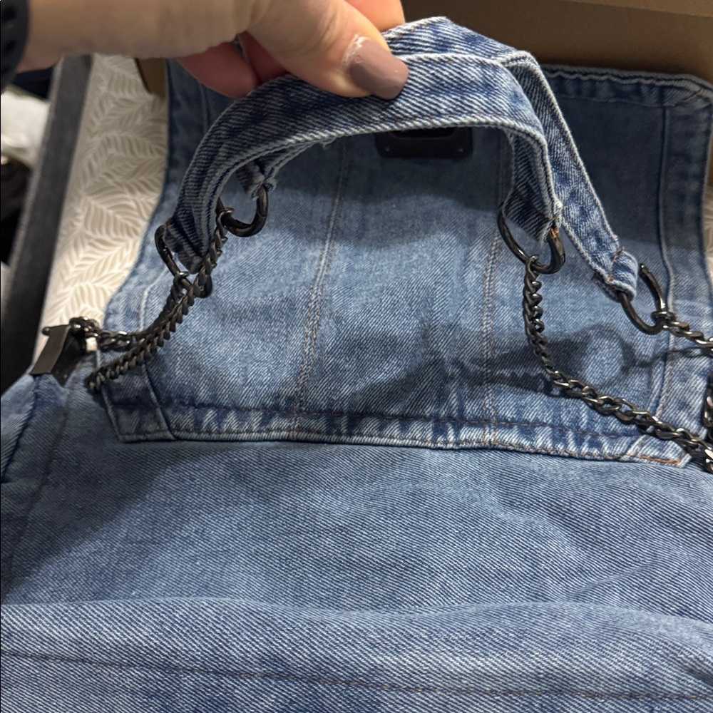 Denim Shoulder Bag - Picture 6 of 6